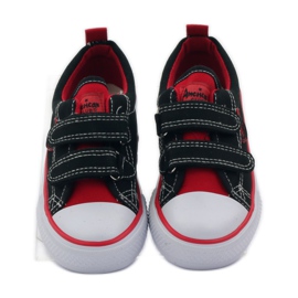 American Club Amerikanska svarta/röda rovor sneakers 4
