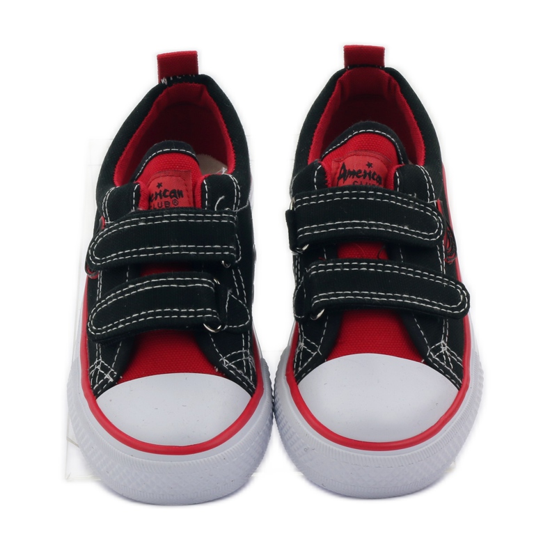 American Club Amerikanska svarta/röda rovor sneakers 4