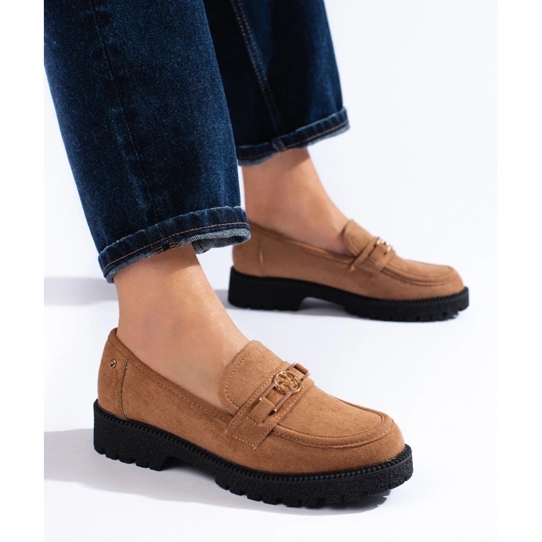 W. Potocki Dammocka loafers Potocki camel brun 2