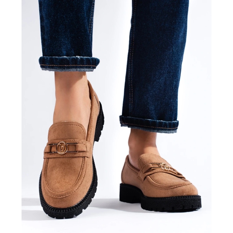 W. Potocki Dammocka loafers Potocki camel brun 1