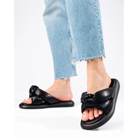 Svarta Shelovet-tofflor för kvinnor 2