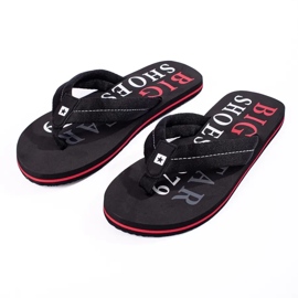 Big Star svarta tofflor för män LL174614 1