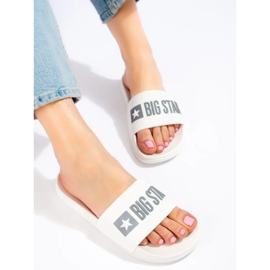 Damtofflor Big Star vit ff274A199101 2