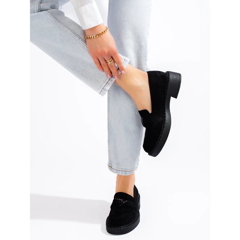 W. Potocki Loafers i svart mocka för kvinnor från Potocki 2