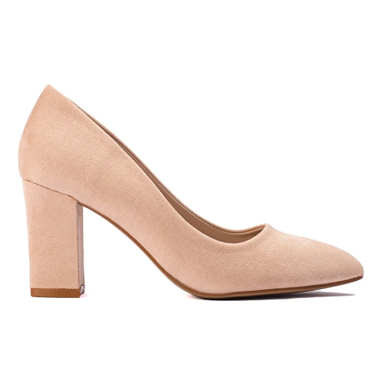 Beige pumps för kvinnor från Shelovet 2