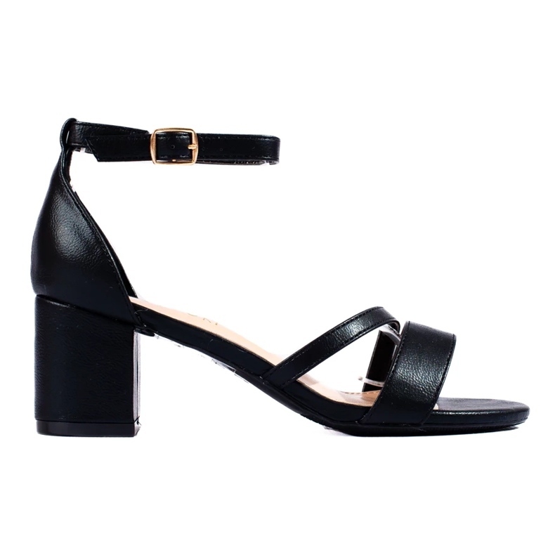 W. Potocki Damsandaler på stolpen Potocki svart 2