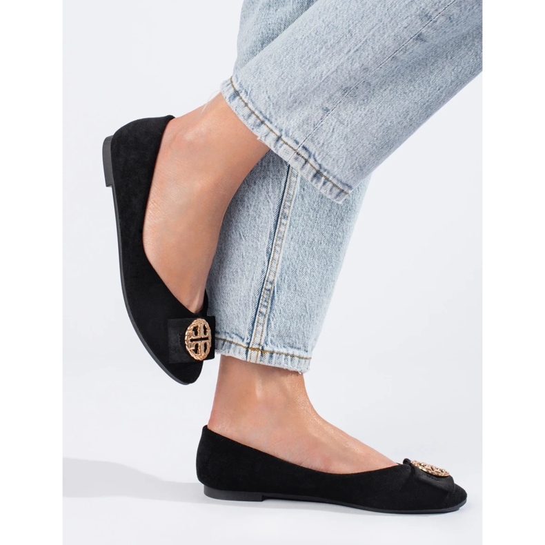 W. Potocki Svarta mockaballerinor med dekor från Potocki 1