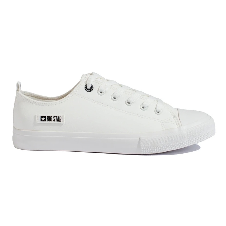 Vita herrsneakers gjorda av ekologiskt läder Big Star KK174008 1
