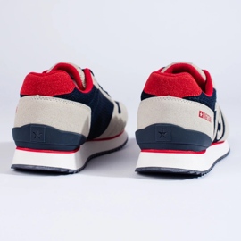 Sportskor för män LL174256 Big Star marinblå och beige 1