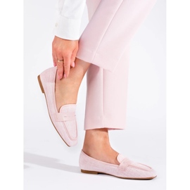 Eleganta Shelovet rosa loafers för kvinnor 2