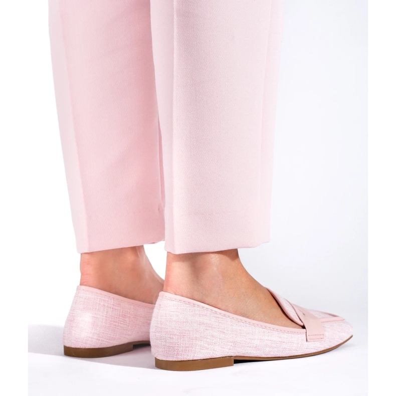 Eleganta Shelovet rosa loafers för kvinnor 1