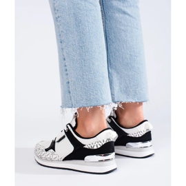 Shelovet sportskor för kvinnor i svart och vitt 1