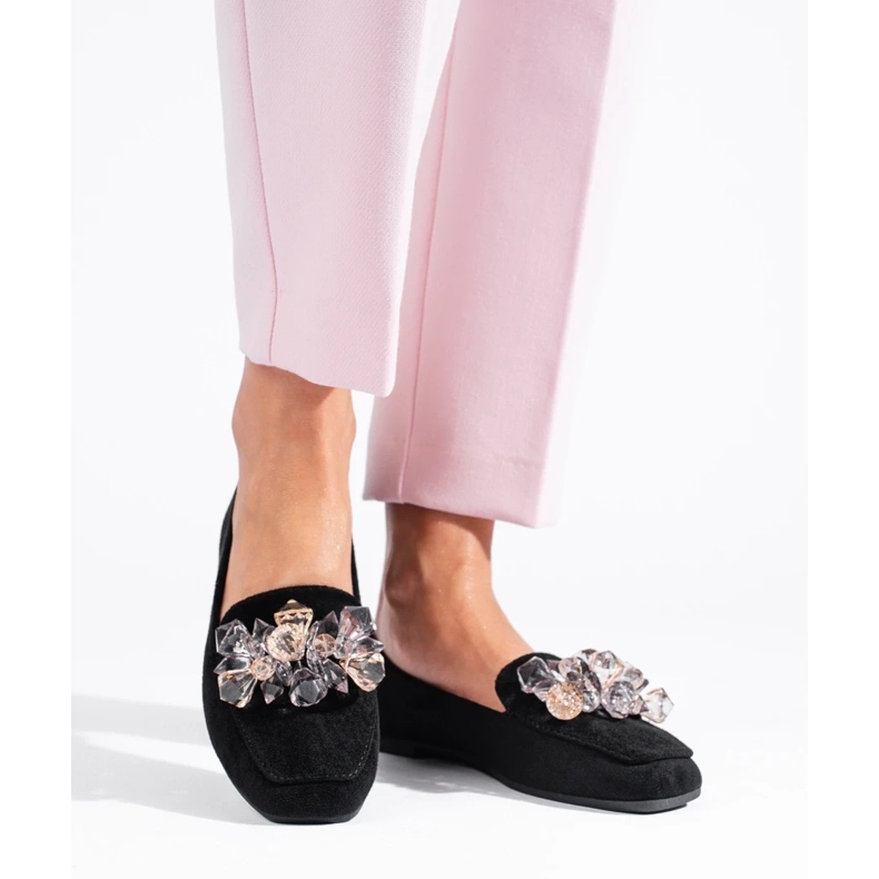 Svarta mockaherrar med dekorativa Shelovet-kristaller 2