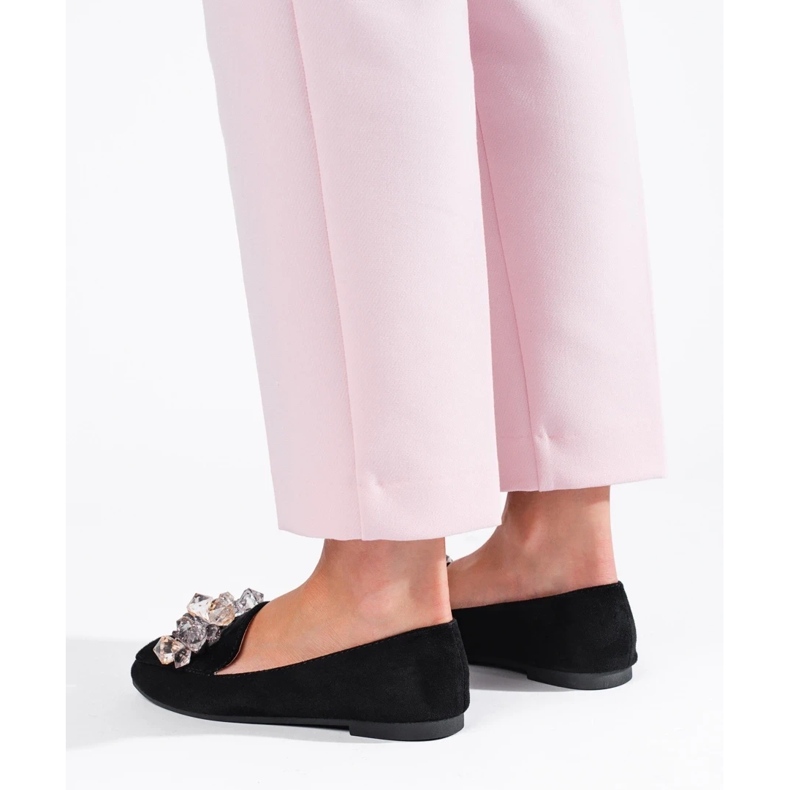 Svarta mockaherrar med dekorativa Shelovet-kristaller 1