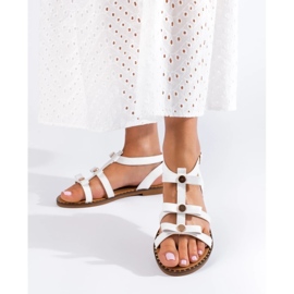 Shelovet vita sandaler för kvinnor 1