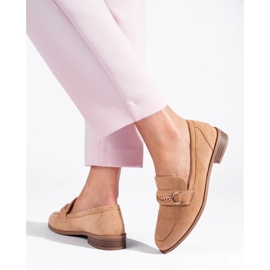 Bruna Shelovet loafers för kvinnor beige 2