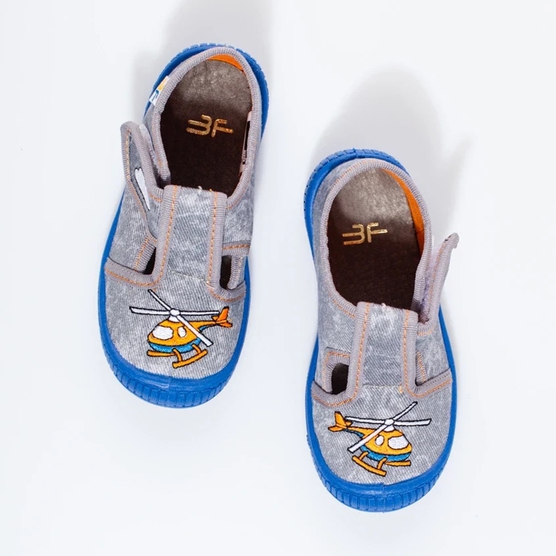 Grå helikoptertofflor från Shelovet 1