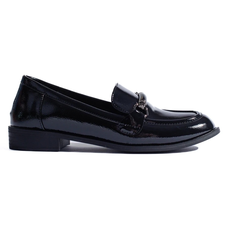 Shelovet klassiska loafers i svart lack 2