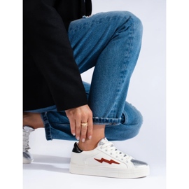 Shelovet vita sneakers för kvinnor 2