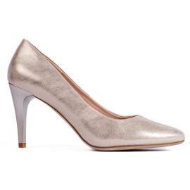 Sergio Leone stilettpumps i guld gyllene 1