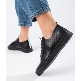 Seastar Svarta genombrutna sneakers för kvinnor 2