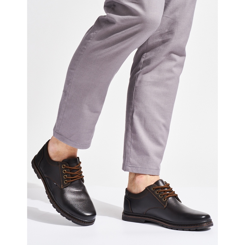 Bruna snörskor för män 1