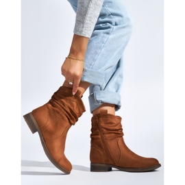 Ankelstövlar för kvinnor i mockabruna 2