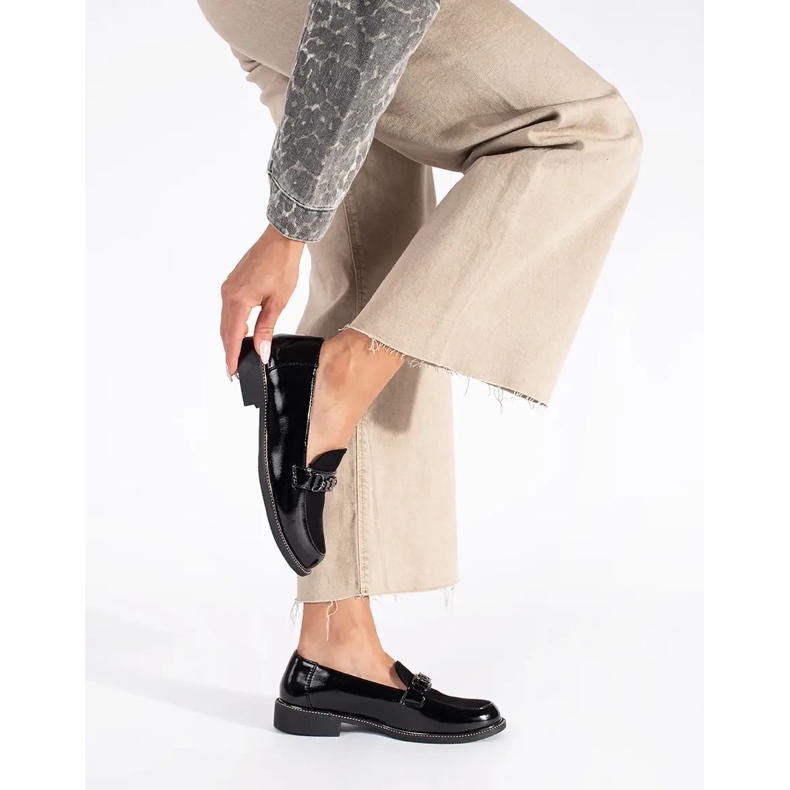 Svarta eleganta dammockasiner 1