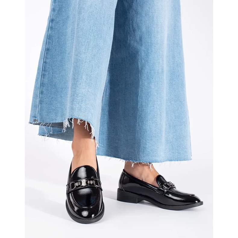 Goodin Lackade svarta dam loafers 2