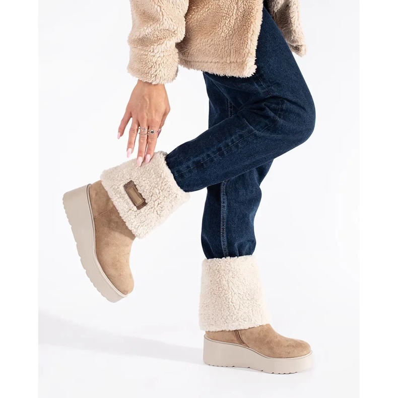 Seastar Mörkbeige isolerade damstövlar 1