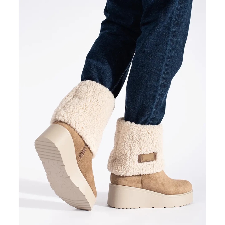 Seastar Mörkbeige isolerade damstövlar 2