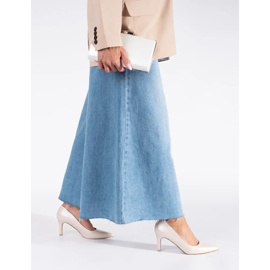 Klassiska, eleganta stilettpumps med pärla beige 2