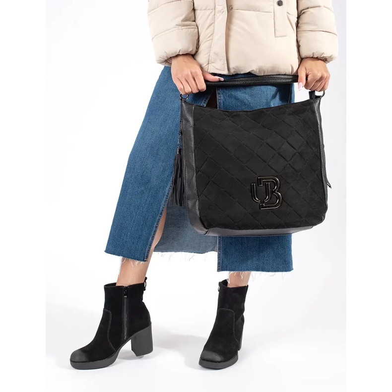 Ankelboots för kvinnor i svart läder från Sergio Leone 2