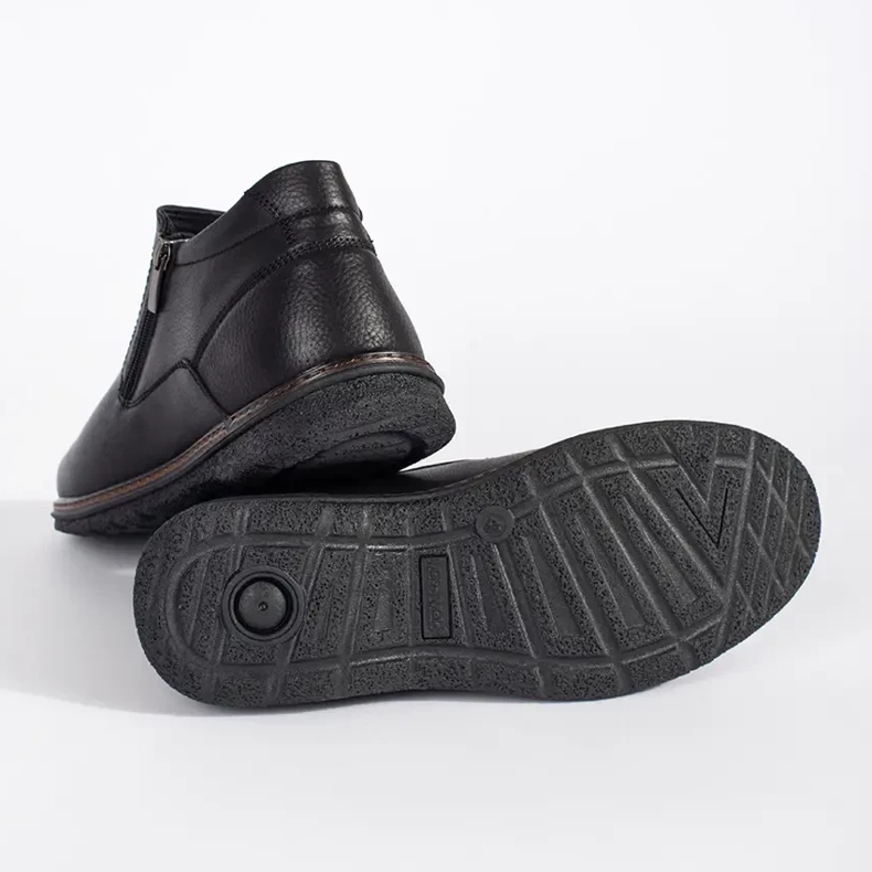 Svarta vinterstövlar för män 2