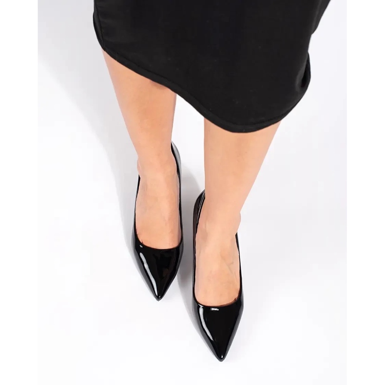 Seastar Lackade klassiska svarta högklackade damskor 1