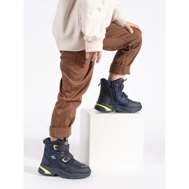 Marinblå isolerade pojkstövlar 2