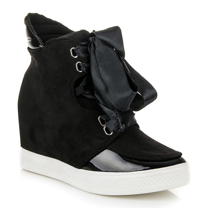 Forever Folie Sneakers med ett band svart 1