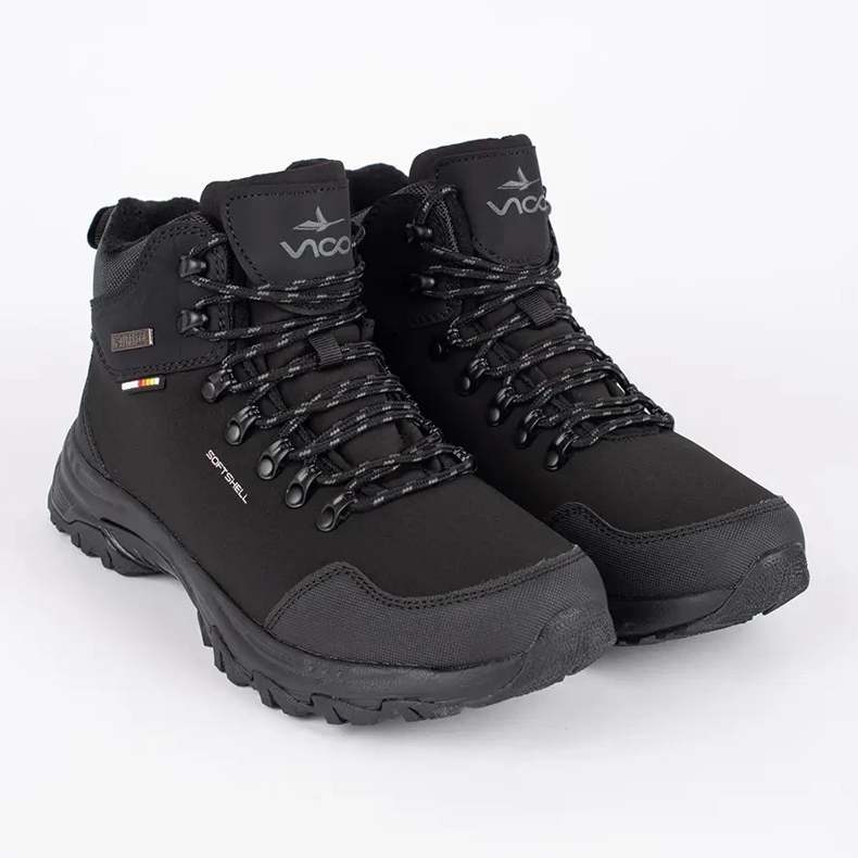 Vico Svarta höga vandringsskor för män 1