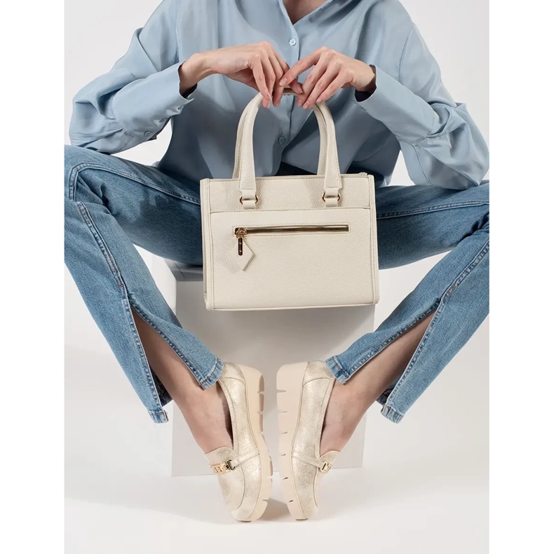 Goodin Gyllene kilmockasiner med en kedja 1