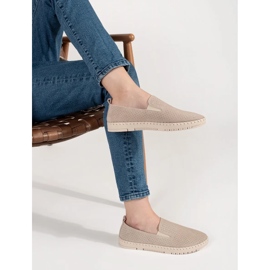 Goodin Lätt beige läderloafers 2