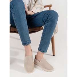 Goodin Lätt beige läderloafers 4