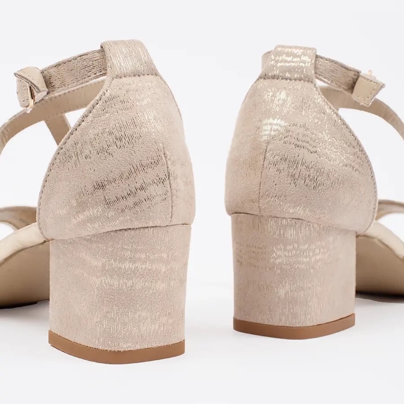 Goodin Beige kvinnors klackar 1