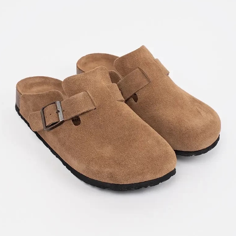 Goodin Brunt läder flip flops 1