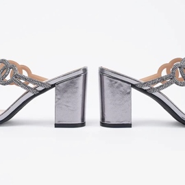 Silver High Heels Sergio Leone med zirkoner 1