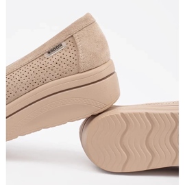 Goodin Beige loafers på en tjock sula 1