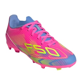Adidas f50 liga fg/mg ie3745 fotbollsskor rosa 1