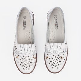 Goodin Vita stansande läderskor med en båge 1