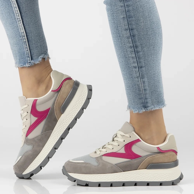 Filippo DP7070/25 lädersneakers beige 1