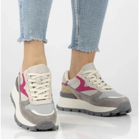 Filippo DP7070/25 lädersneakers beige 2