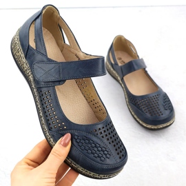 Kvinnor med kardborrbjörn Blue Unisoft 7026 blå 1